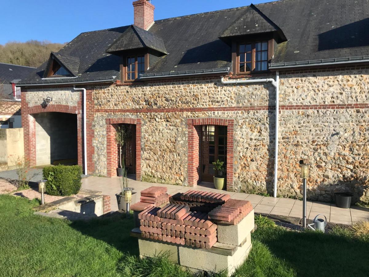 Disponible Pour Le Grand Week-End Du 8 Mai, Grande Maison Pour 12-15 Personnes Avec Jardin, Petanque, Baby Foot, Cheminee Et Barbecue Ganzeville Kültér fotó